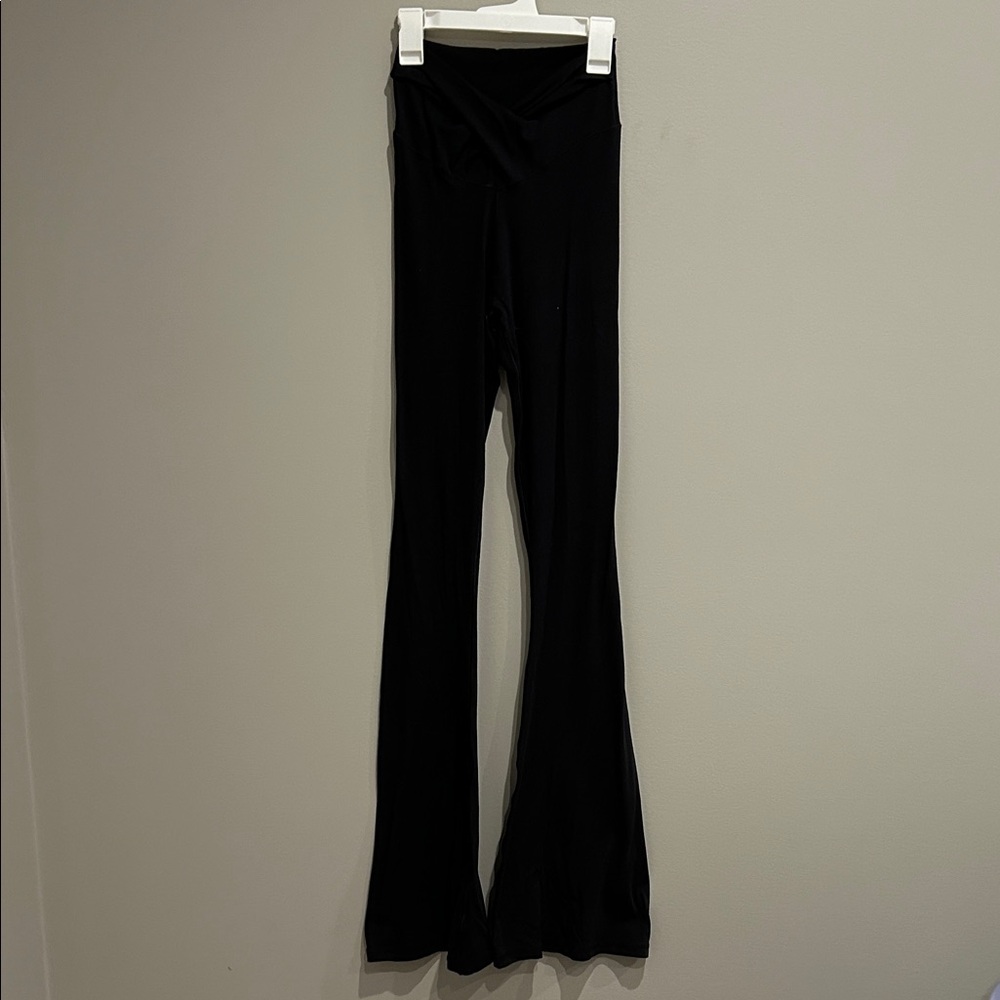 Long Black Flared Leggings